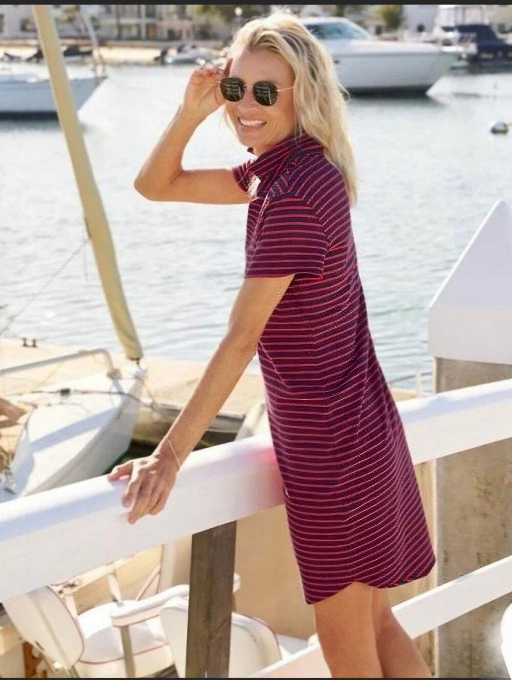 FRANK AND EILEEN POLO DRESS